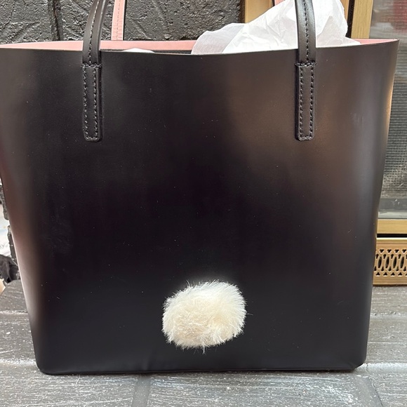 Kate Spade Black and Pink Bunny Tote - Picture 2 of 9